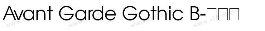 Avant Garde Gothic B字体转换